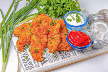 Наггетсы на сковороде