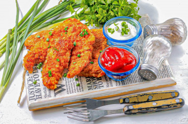 Наггетсы на сковороде