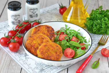 Котлеты из кальмара постные