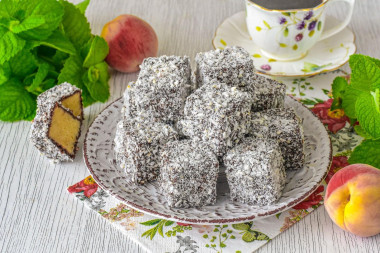 Ламингтон австралийское пирожное