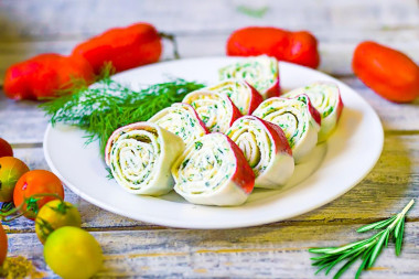 Крабовые палочки фаршированные сыром