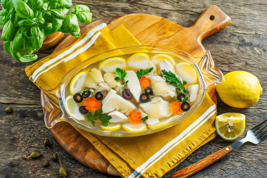 Заливное из рыбы с желатином