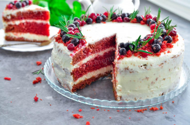 Красный бархат торт рецепт в домашних условиях пошагово с кремом для начинающих с фото классический