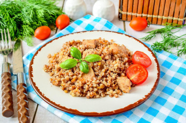 Гречневая каша с мясом в мультиварке