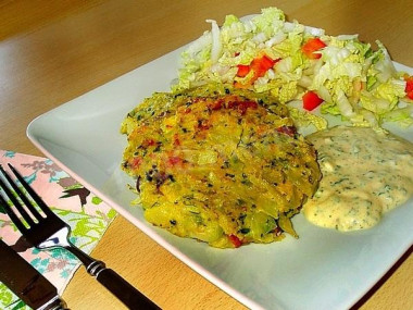 Капустный шницель из капусты