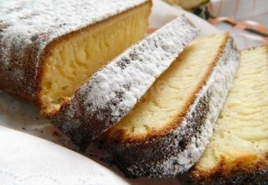 Ванильный кекс Снежинка большой на сгущенке