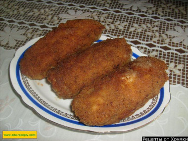 Куриные котлеты по-киевски с лимонной цедрой