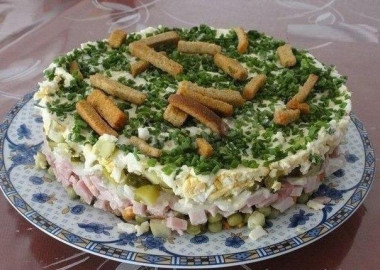 Салат На траве дрова