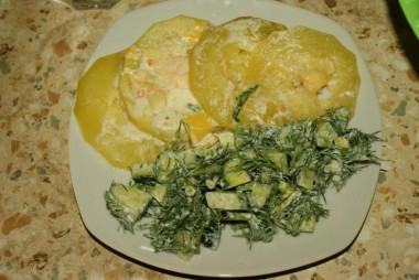 Кабачки в сметане