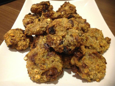 Печенье с коричневым сахаром из овсянки и бананов