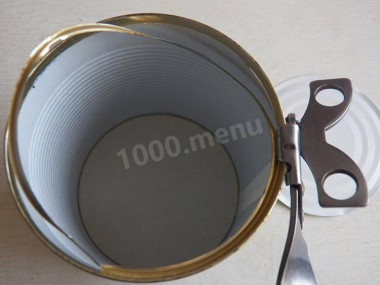 Рецепт - Шпроты под шубой - Шаг 9 -  Срезаем с нее крышку