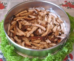 Рецепт - Праздничный салат-торт Восточный узор - Шаг 7 -  Вторым &quot