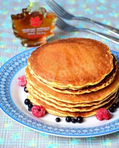 Кукурузные панкейки классические