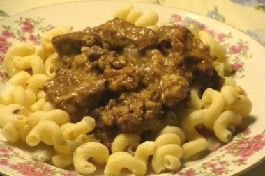 Мясо в пиве
