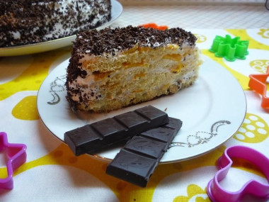 Торт Молочная девочка со сливочным кремом