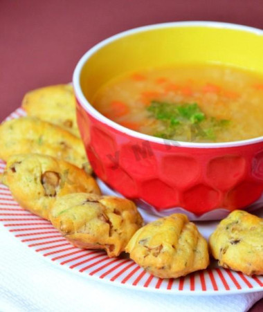 Мадлен с шампиньонами