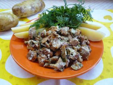 Лисички в духовке