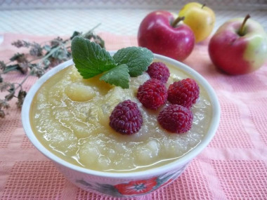 нежное яблочное пюре на зиму