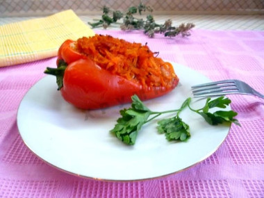 Фаршированный перец запеченный в духовке с мясом