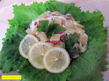 Карп по-гданьски в сметане с лимоном и картошкой