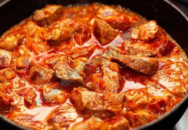 Гуляш из мяса бобра
