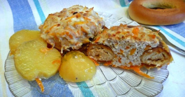 Баранки с фаршем в духовке