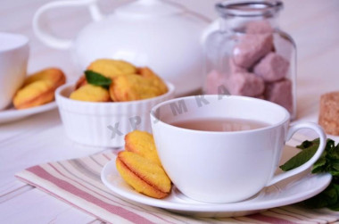 Кукурузное печенье с мятным ганашем