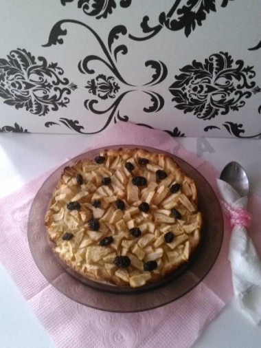 Мини-пирог с яблоками