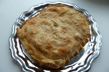 Пирог с картофелем и сыром без яиц