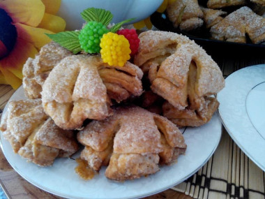 Творожное печенье лапки гуся