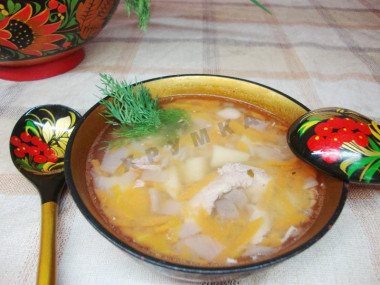 Гороховый суп с курицей в мультиварке