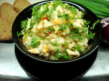 Перловая каша с курицей в мультиварке