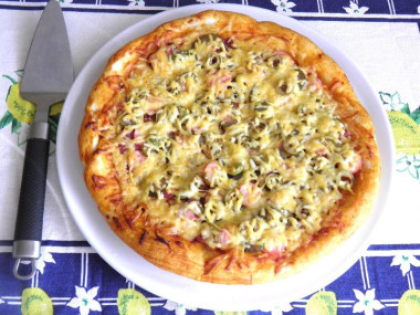 Пицца мясное ассорти