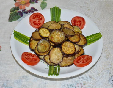 Закуска баклажаны острые с чесноком