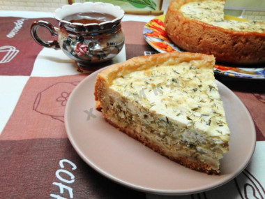 Пирог с луком в мультиварке