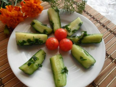 Маринованные огурцы в пакете