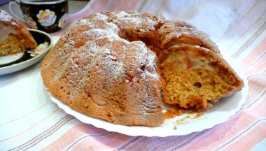 Пирог шарлотка груши яблоки
