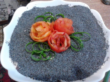 Рецепт - Салат под кайфом - Шаг 8 -  готово, неплохо если салат постоит в холодильнике часа два перед подачей