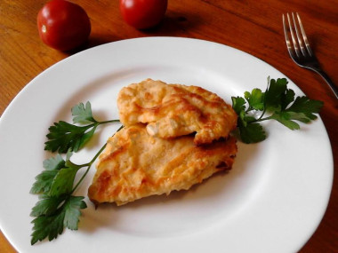 Куриный шницель в духовке