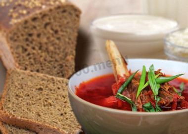 Кубанский борщ с говядиной