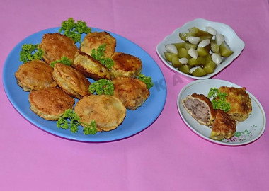 Отбивные из фарша в кляре