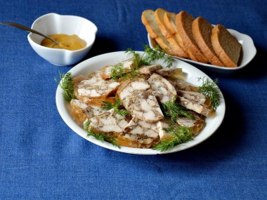 В пакете рулет куриный