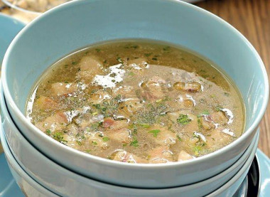 Хаш из рубеца и говяжьих голяшки