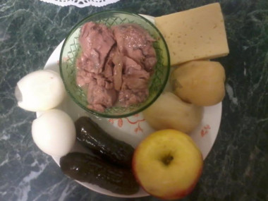 Рецепт - Салат Египетская пирамида - Шаг 1 - Ингредиенты