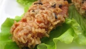 Рыба по-тайски в рисовой корочке