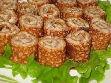 Закусочные томатные блинчики Пенёчки
