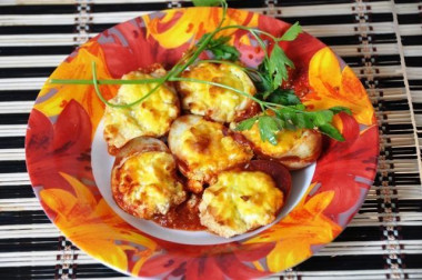 Яйца запеченные с сыром по-польски