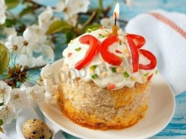 Салат Пасхальный кулич