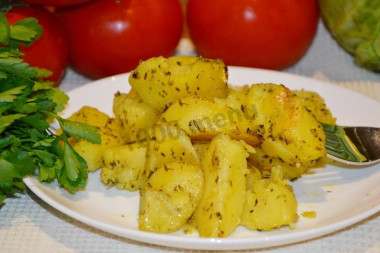 Картошка запеченная с ароматными травами