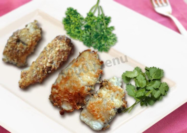 Макрурус жареный в рисовых хлопьях